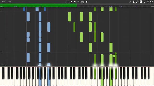 Nier Automata Piano Collections: Amusement Park Synthesia Piano Tutorial