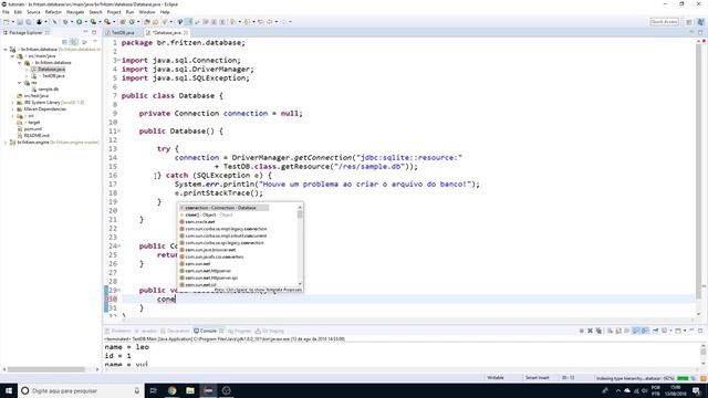 #02 SQLite + JAVA - Conexão com o banco смотреть онлайн