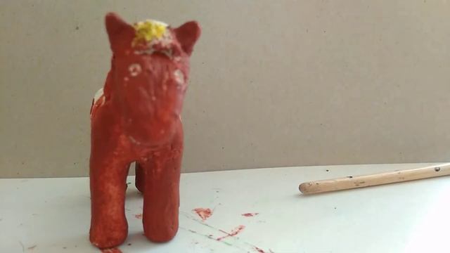 Мастер класс по раскрашиванию лошади из глины!! смотреть онлайн