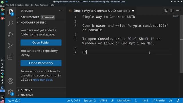 Simple Way to Generate UUID смотреть онлайн