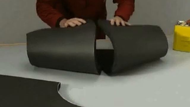 Монтаж отводов из рулонного материала