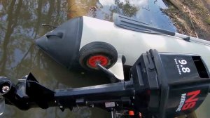 Обзор лодки Regatta 320 и мотора Tohatsu 9.8. Съемки природы Новой Москвы на реке Трешня.