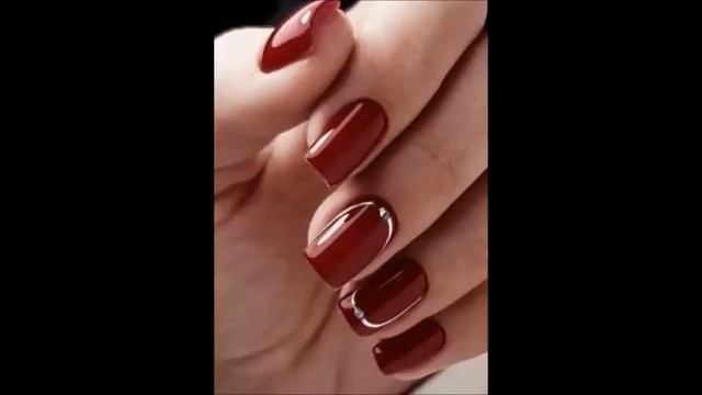 Трендовые идеи дизайна бордового маникюра смотреть онлайн