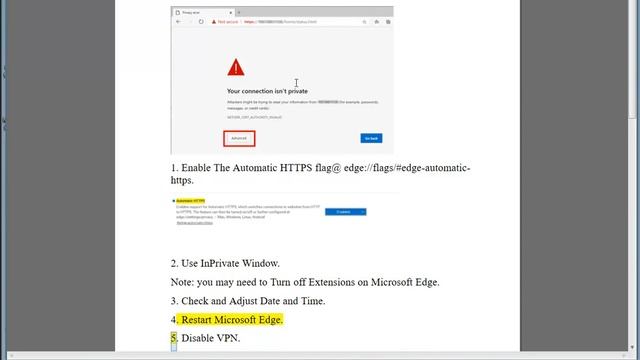 Fix Connection for This Site Is Not Secure in Microsoft Edge смотреть онлайн
