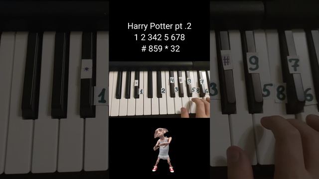 Harry Potter on piano 🎹 easy tutorial/part 2 смотреть онлайн