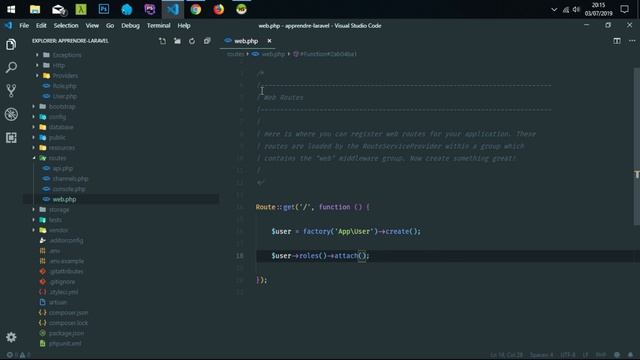 Apprendre Laravel 5.8 : Relation Many To Many смотреть онлайн