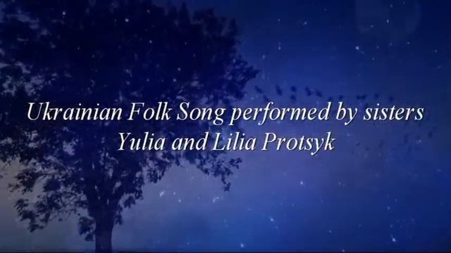 Ніч яка місячна, зоряна, ясная.../Ukrainian Folk Song performed by sisters Yulia and Lilia Protsyk смотреть онлайн