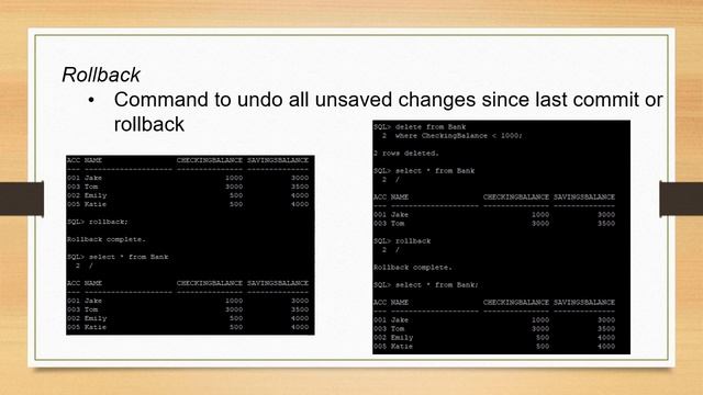 SQL Transaction Support смотреть онлайн