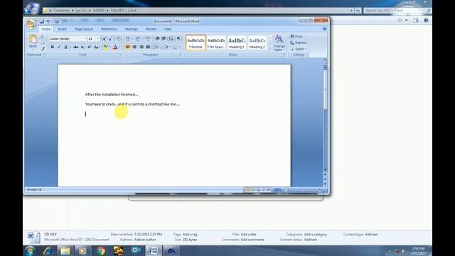How to install FIFA07 on Win7 смотреть онлайн