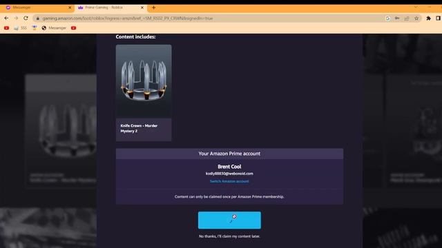 FREE ROBLOX Murder Mystery 2 - Knife Crown Code Giveaway смотреть онлайн