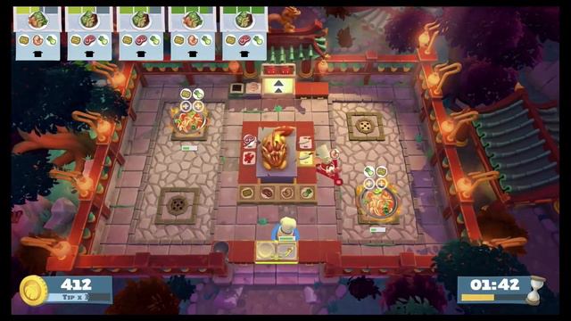 Overcooked! 2: Chinese New Year DLC Level 1-2 (4 Stars)