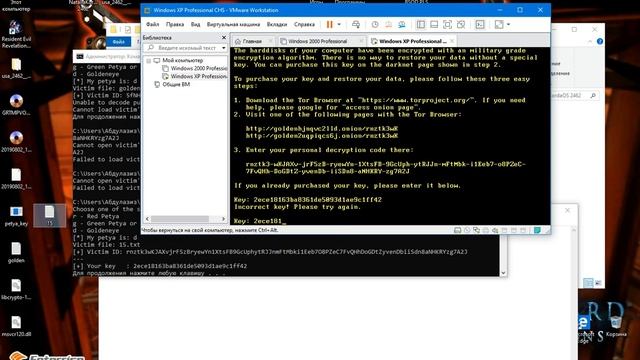 Обзор вируса шифровальщика GoldenEye