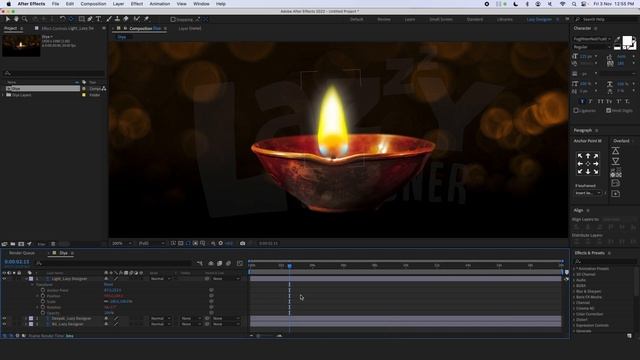 After Effects Tutorial - Oil Lamp Animation смотреть онлайн