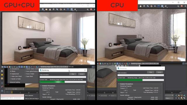 V-Ray rendering- GPU vs. CPU смотреть онлайн