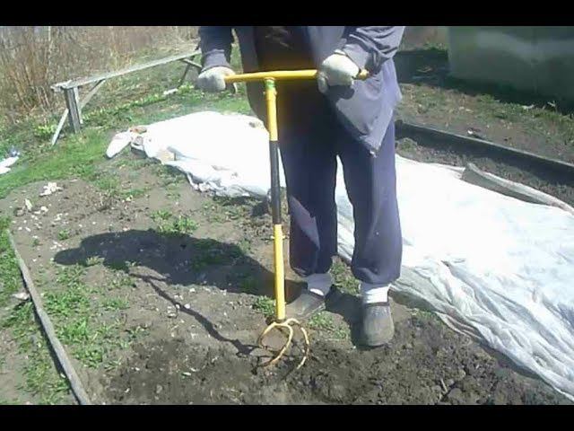 Культиватор "Торнадо" рыхлит грядки лучше лопаты смотреть онлайн