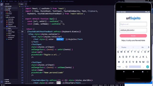 Criando aplicativo encurtador URL com React Native - Mão no código #1 смотреть онлайн