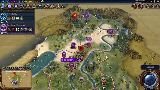 Civilization 6 - Roma - #01 - Todas as estradas levam à Roma! - PT-BR смотреть онлайн