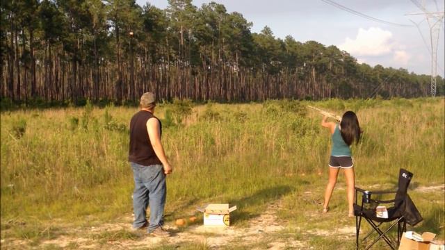 Ashley shooting 12 Gauge and 9 mm! смотреть онлайн