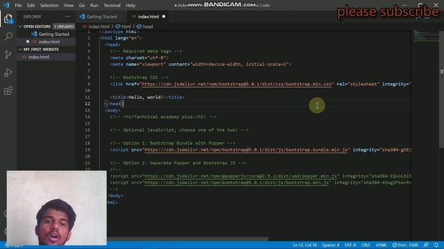 First_Step || Add navbar to your website || Bootstrap смотреть онлайн
