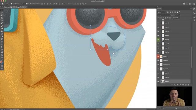 Как рисовать в фотошопе логотип с собакой и кошкой смотреть онлайн