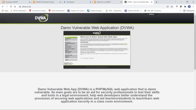 How to configure DVWA (Damn Vulnerable Web Application) on Windows with XAMPP - Practical Demo смотреть онлайн