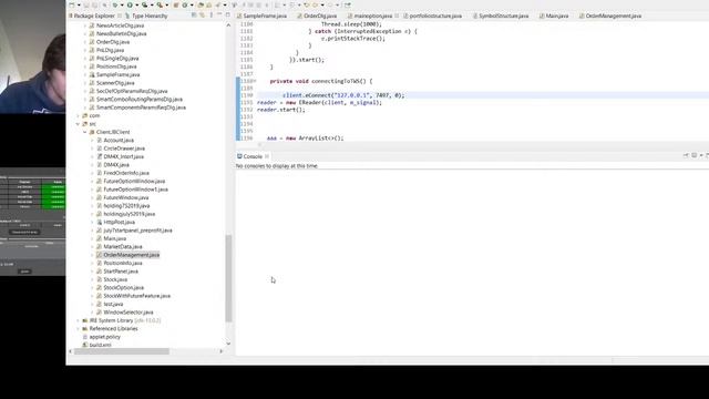 Algorithmic Order Placing with Interactive Brokers Java API смотреть онлайн