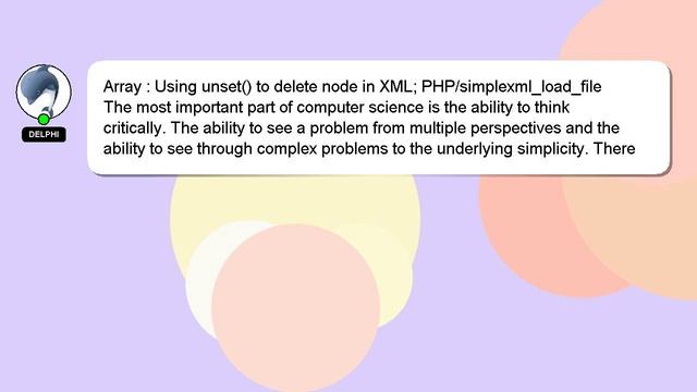 Array : Using unset() to delete node in XML; PHP/simplexml_load_file смотреть онлайн