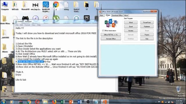 How To Download Microsoft Office 2016 | Full Version | Windows 10,8,7 смотреть онлайн