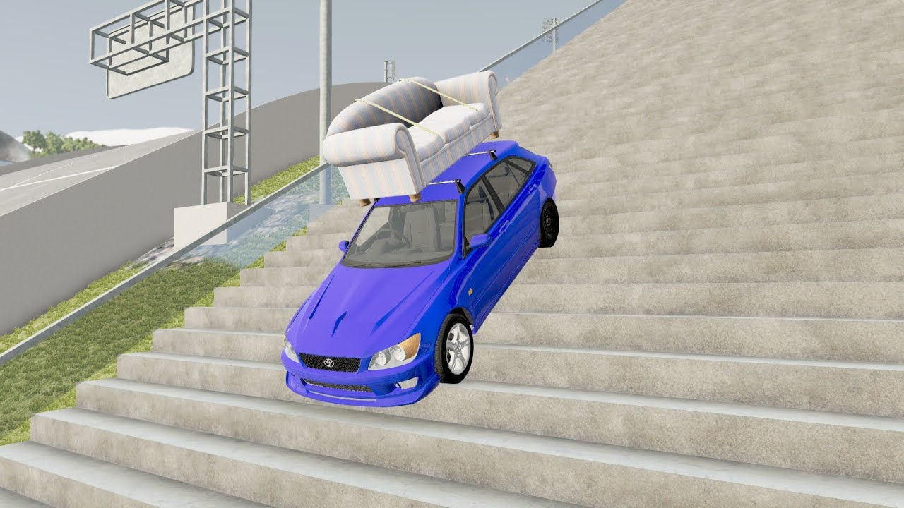 Cars Vs Stairs #17 _ BeamNG Drive