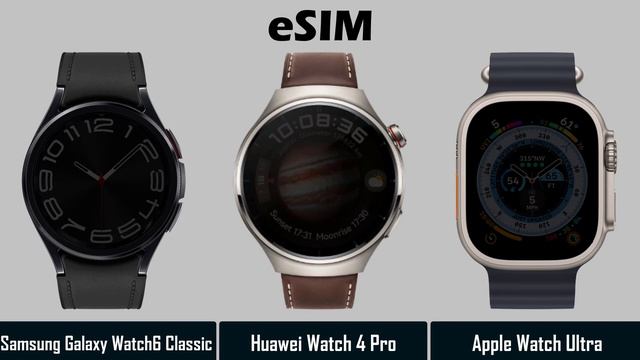 Samsung Galaxy Watch 6 Classic VS Huawei Watch 4 Pro VS Apple Watch Ultra смотреть онлайн
