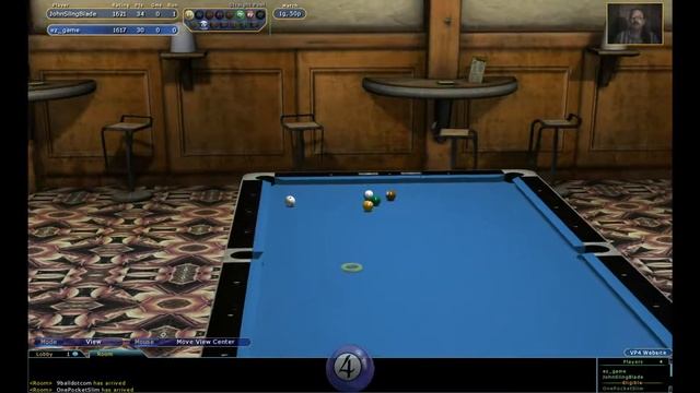 Virtual Pool 4 Online Straight Pool match смотреть онлайн