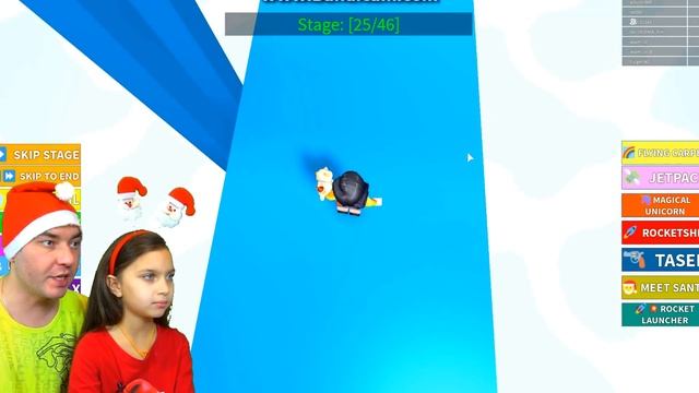 Как спасти НОВЫЙ ГОД #2 Дед Мороз в Опасности! Roblox Obby РОБЛОКС Валеришка Для детей kids childre смотреть онлайн