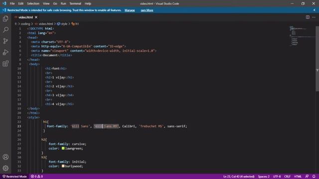 CSS font style property || css font style tutorial || tamil || Css font-family tamil смотреть онлайн