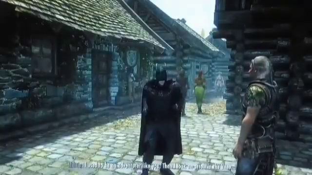 Skyrim adventures of batman and Robin trailer смотреть онлайн