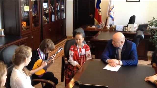 В.П. Шанцев и участники Молодежных Дельфийских игр смотреть онлайн