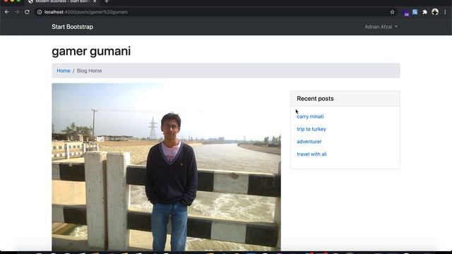 Recent and related posts (post detail page) - Realtime blog website in Node JS and Mongo DB смотреть онлайн