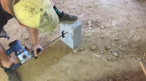 Как быстро сделать большое отверстие в газоблоке