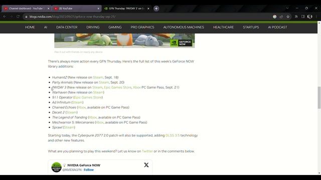 Geforce Now Premium Membership Updates смотреть онлайн