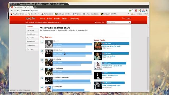 chrome + Last.fm free music player = awesome смотреть онлайн