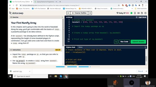 2D array Python смотреть онлайн
