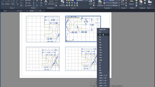 AutoCAD 2021 annotative scaling and layouts смотреть онлайн