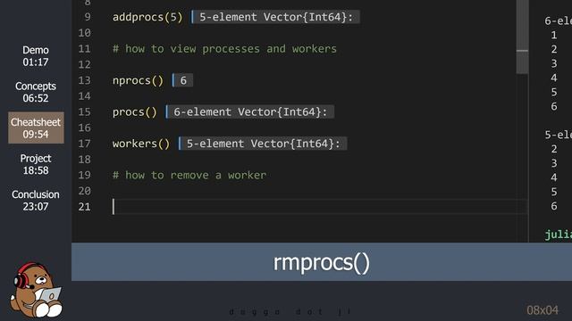 [08x04] Intro to Julia Multi-Processing (It's not the same as Multi-Threading!) смотреть онлайн