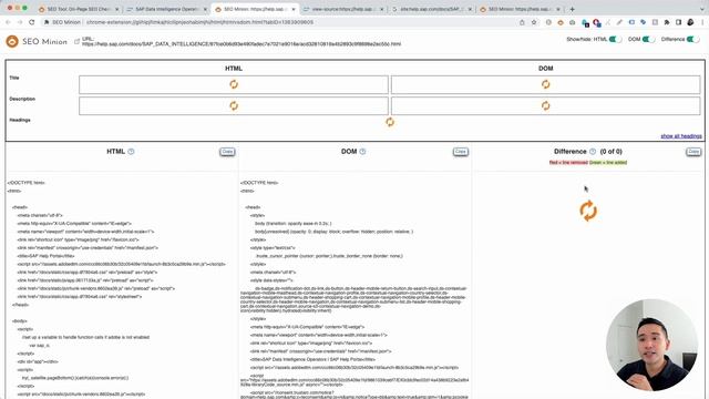 HTML vs. DOM - How To Compare The Differences With SEO Minion смотреть онлайн