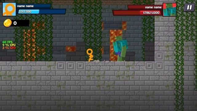 Гигачад в мире майнкрафта! Босс гигант - зомби! Майнкрафт 2д. Стикмена против Майнкрафта.