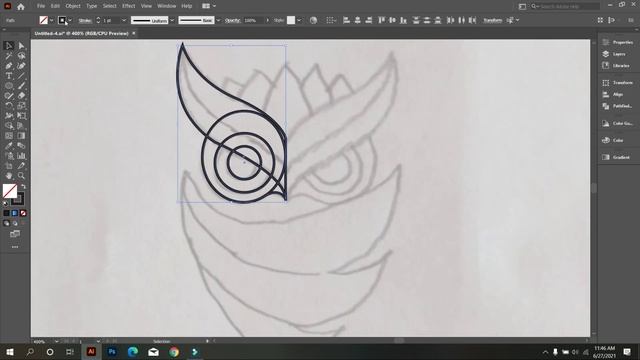 The Logo Design Process From Sketch To the End | Adobe Illustrator Tutorial смотреть онлайн