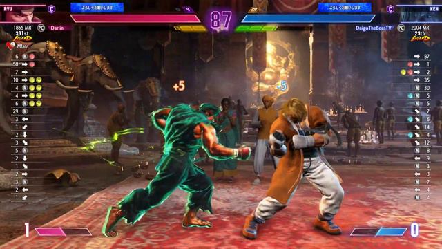 【スト6】Darlin ( リュウ ) vs ウメハラ ( ケン ) STREET FIGHTER 6【Key display on】【4K】【SF6】 смотреть онлайн