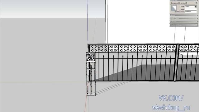 [SketchUp] Ковка и псевдо 3D деревья. Прозрачные текстуры. смотреть онлайн