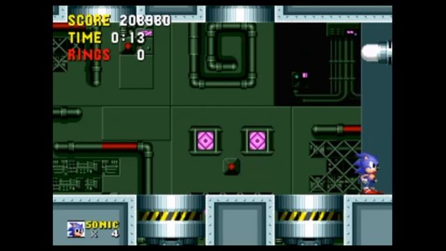 Sega Mega Drive 2 (Smd) 16-bit Sonic The Hedgehog 1 part Битва с Боссами