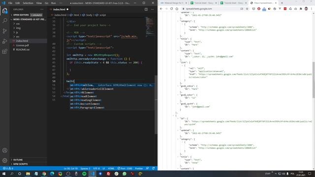 Bootstrap 5 table from a Google Sheet - JSON TUTORIAL [2021] смотреть онлайн