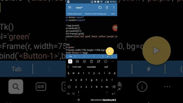 Python Color Change App Project With Pydroid3 смотреть онлайн